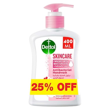 سائل غسول اليدين ديتول المضاد للبكتيريا للعناية بالبشرة - 400 مل
