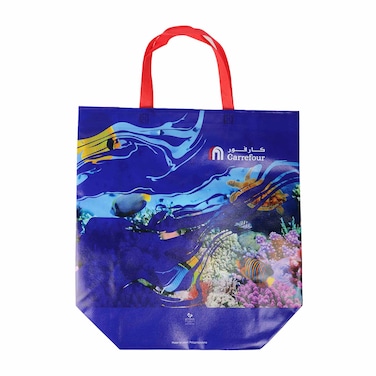Eco Red Sea Printed Shopping Bag