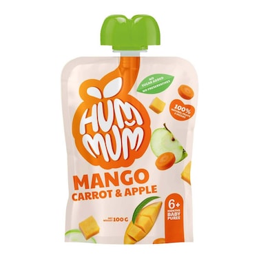 Hum Mum Mango Carrot and Apple Baby Puree - 100 gm