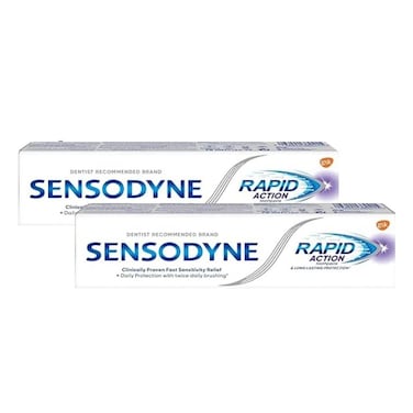Sensodyne Toothpaste Rapid Action - 75 ml - 2 Pieces