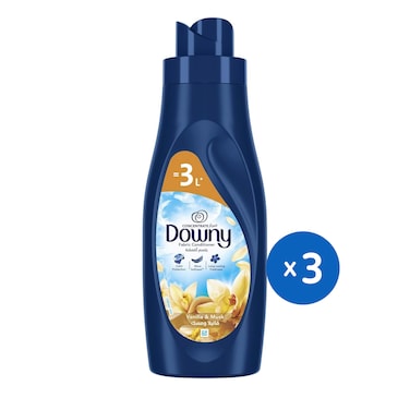 منعم الأقمشة داوني برائحه نسيم الفانيليا و المسك - 3 لتر - 3 قطع
