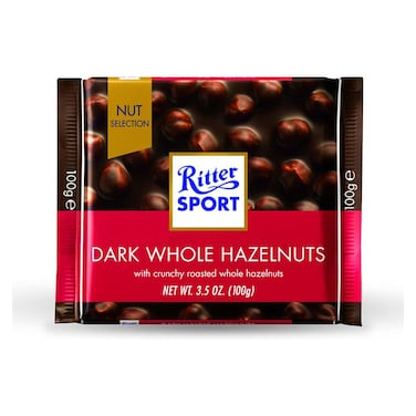 شوكولاتة دارك ريتر سبورت بالبندق الكامل - 100 جرام