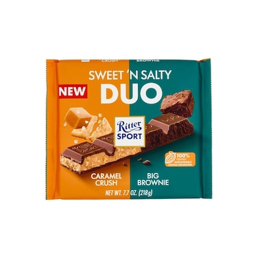 شوكولاتة ريتر سبورت سويت آند سالتي دو بالكراميل والبراوني - 218 جرام