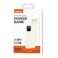 باور بنك ريتشي مع كابلات مدمجة تايب سي لايتنينج 10000 مللي أمبير- ابيض - RPB-P67