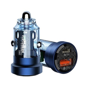 شاحن سيارة ريتشي جورني 33 واط - أزرق - RCC-N17