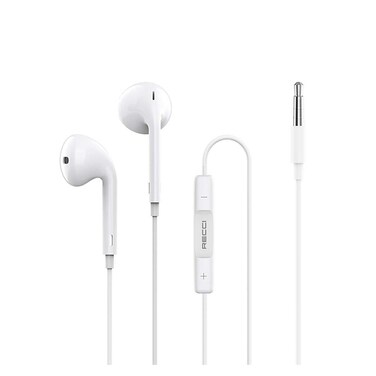 سماعة أذن سلكية ريتشي 3.5 ملم - أبيض - REP-L07