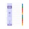Yassin Classic A4 Colored Index Dividers - 10 Tabs