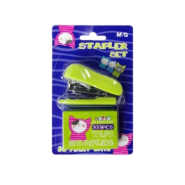 دباسة صغيرة إم آند جي مع 500 دبوس - ألوان متنوعة - ABS916S6