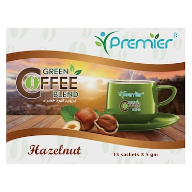 Premier Green Coffee With Hazelnut - 15 Sachet