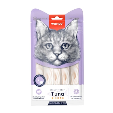 تريتس القطط الكريمية وانبي بالتونة والكابوريا - 5 * 14 جرام