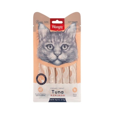 تريتس القطط الكريمية وانبي بالتونة والسلمون - 4 * 14 جرام