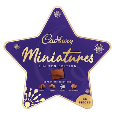 علبة شوكولاتة كادبوري مينيتشرز شكل نجمة - 6- قطعة