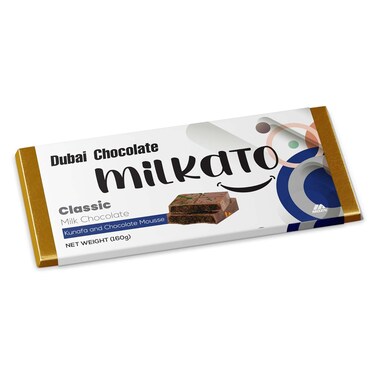 شوكولاتة الحليب ميلكاتو محشوة بالكنافة وموس الشوكولاتة - 160 جم