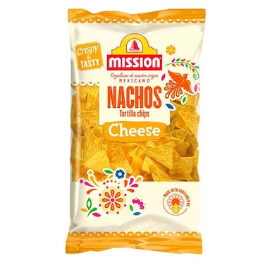 Mission Nachos Tortilla Chips with Cheese Flavor - 175gm