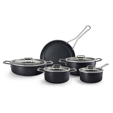 Karaca Cooking Set - 9 Pieces - Black