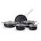 Karaca Cooking Set - 9 Pieces - Black