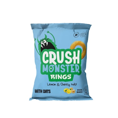 حلقات الشوفان كراش مونستر  بطعم الليمون بالجبنه - 50 جم