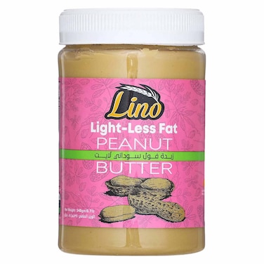 Lino Less Fat Peanut Butter - 340 gm