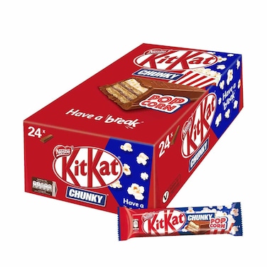 شوكولاتة نستله كيت كات شانكي بوب كورن - 40.5 جرام - 24 قطعة