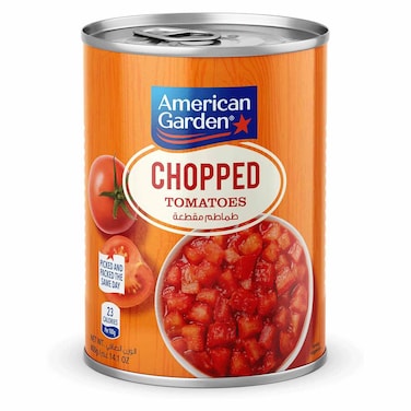 طماطم مقطعة امريكان جاردن - 400 جرام