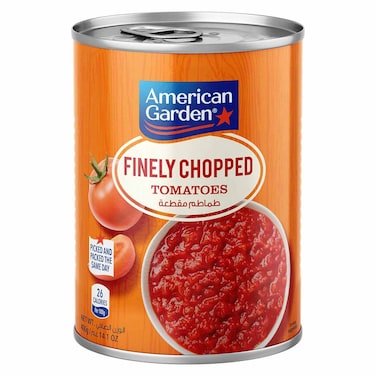 طماطم مفرومة ناعمة امريكان جاردن - 400 جرام