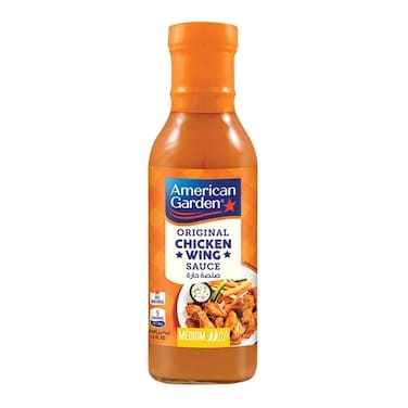 صوص أجنحة الدجاج الأصلية أمريكان جاردن - متوسطة - 355 مل