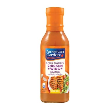 صوص أجنحة الدجاج الحارة بالثوم أمريكان جاردن - متوسطة - 355 مل