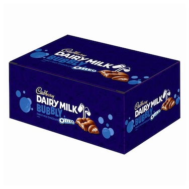 شوكولاتة كادبوري ديري ميلك بابلي بالأوريو - 27 جم - 12 قطعة