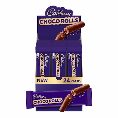Cadbury Dairy Milk Wafer Choco Rolls 2 Fingers - 22g - 12 Pieces