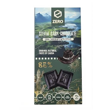 Zero Stevia Dark Chocolate  85% - 85 gm