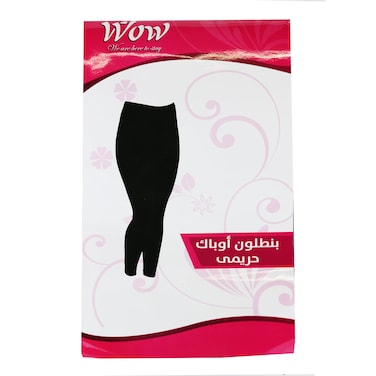 WOW TIGHTS STRETCH FOOTLESS BLACK L