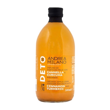Andrea Milano Organic Apple Cider Vinegar with Cinnamon and Turmeric - 500 ml