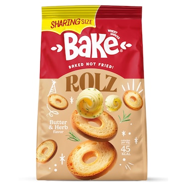 رقائق بيك رولز بالزبدة والأعشاب - 108 جرام