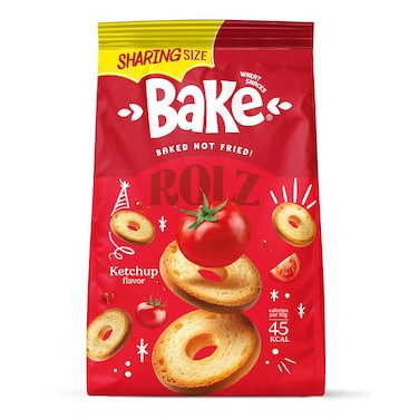 سناكس القمح بيك رولز بنكهة الكاتشب - 108 جرام