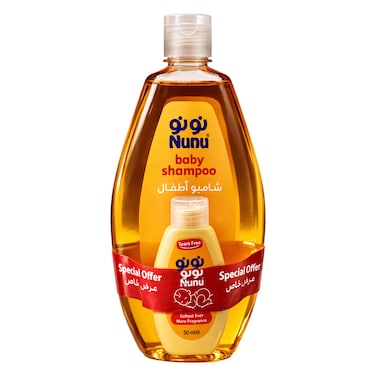 Nunu Baby Shampoo - 500ml + Nunu Baby Conditioner - 50ml
