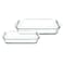 Pyrex Rectangle Oven Tray Set - 40cm + 35cm - 2 Pieces