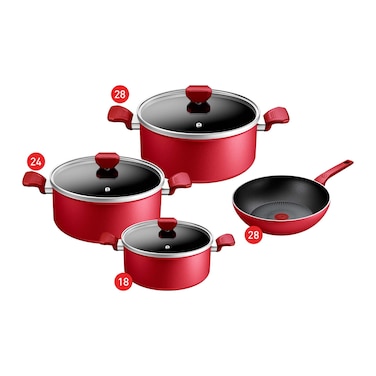 طقم طهي تيفال اكسبرت - 7 قطع