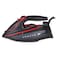 Jac Steam Iron, 2200 Watt Ceramic Soleplate - Black Red - SI22JC111