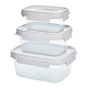 طقم علب حفظ طعام لوك اند لوك نستوبيا - 3 قطع