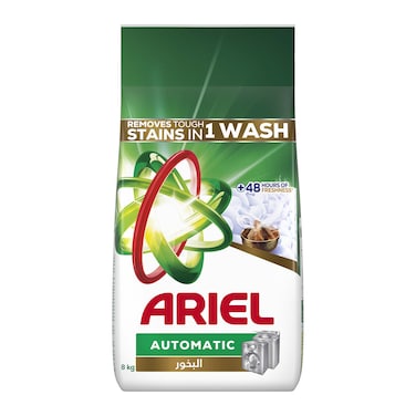 Ariel Automatic Laundry Powder Detergent with Incense Scent - 8 Kg