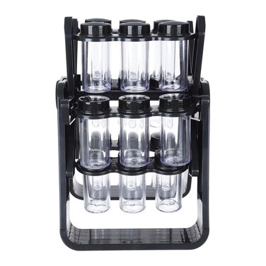 طقم توابل نيوفلام شكل ساقية دوارة - 18 قطعة