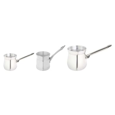 طقم كنك قهوة الومنيوم نوفال - 3 قطع