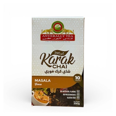 Anverally Tea Masala Instant Karak Chai - 10 Sachets