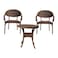Ostora Outdoor Plastic Set 2 Chairs and 1 Florida Table