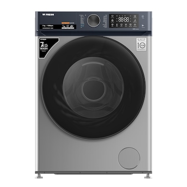 غسالة ملابس فريش 7 كجم 1200 دورة ديجيتال - فضي - 21729PC-OBS