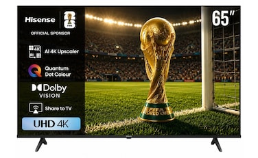 Hisense 65-inch 4K UHD Smart TV with Built-in Receiver - 65A6N