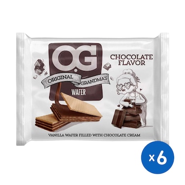 ويفر أوه جي ويفر محشو بكريمة الشوكولاتة - 6 قطع