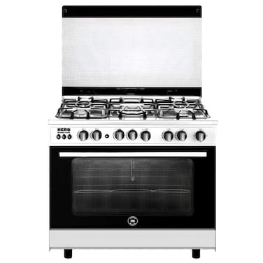 بوتاجاز غاز يونيون اير 5 شعلة غاز90 سم - اسود - C69SS-DC-443-IFS-A-HERO