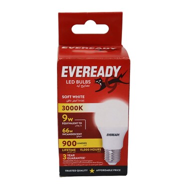 EVEREADY YELLOW LED BULB 9W