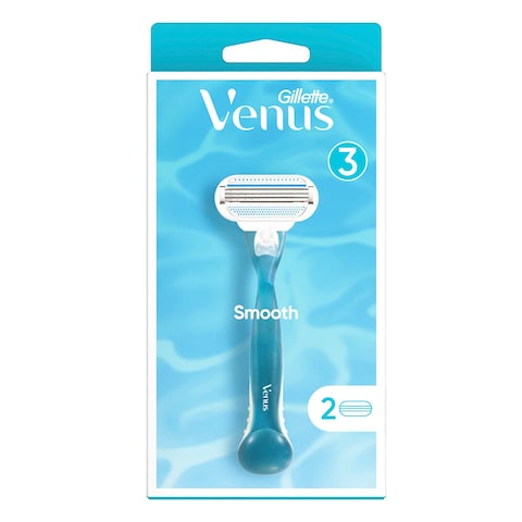 Gillette Venus Women&#39;s Razor Handle with 2 Blades